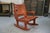 Armchair in Wood and Red Leather by Angel Pazmino, 1960s For Sale - Image 10 of 10