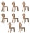 Mary II Dining Chairs by Ottiu, Set of 8 For Sale