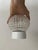 Glass Vintage Geometric Pressed Glass Flush Mount Ceiling Light, 1970s For Sale - Image 7 of 9