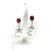 Diamond Rubellite Tourmaline Pearl Earrings 18k Gold 6.25 TCW Certified For Sale - Image 10 of 12