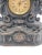 1900 - 1909 Large 18" Antique Cast Iron & Copper Mantle Clock Cherubs & Harps c.1906. For Sale - Image 5 of 14