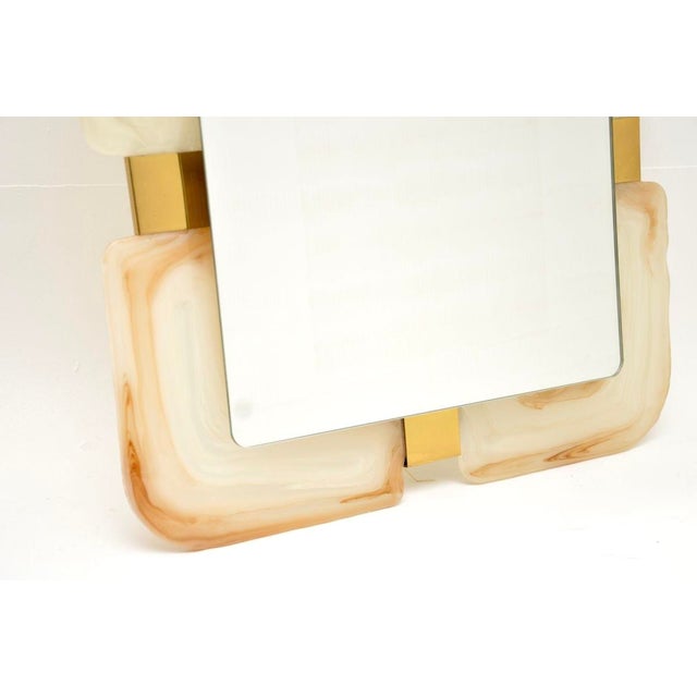 1970s Vintage Hollywood Regency Back Lit Mirror from Hillebrand, 1970s For Sale - Image 5 of 10