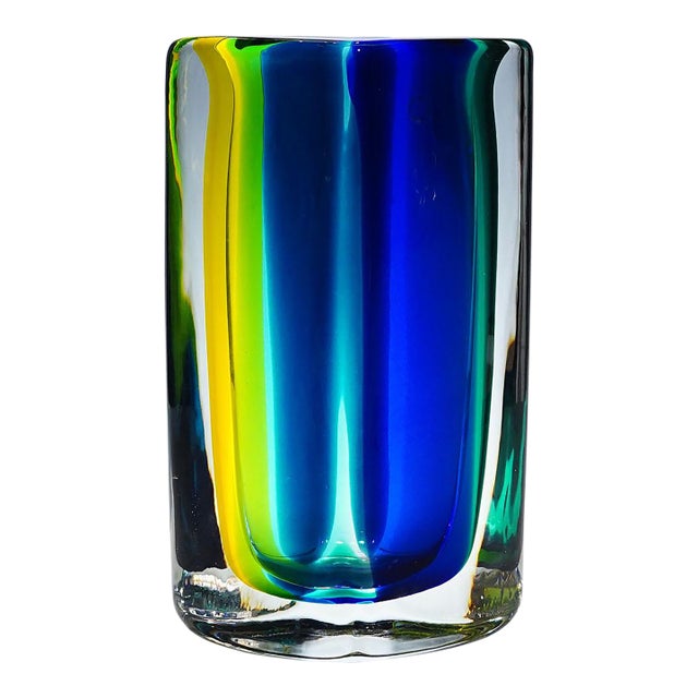 Vase 'Fiji' by Fulvio Bianconi for Venini, Venice Murano 1998 For Sale