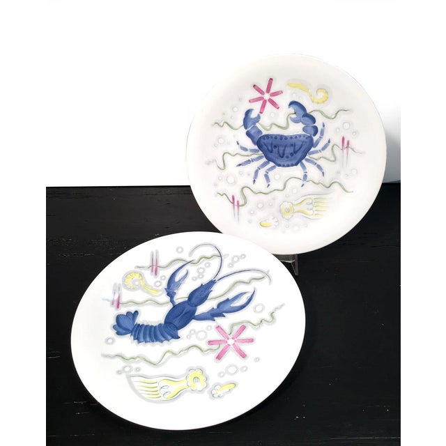1960s Swedish Plates from Hackefors, 1960s, Set of 6 For Sale - Image 5 of 7