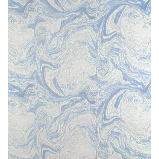 Sample - The House of Scalamandré Albemarle Fabric, Blue For Sale