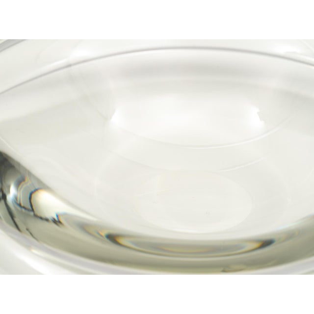 Transparent Suspended Clear Glass Bowl by Alfredo & Flavio Barbini for Barbini Murano, 1972 For Sale - Image 8 of 11