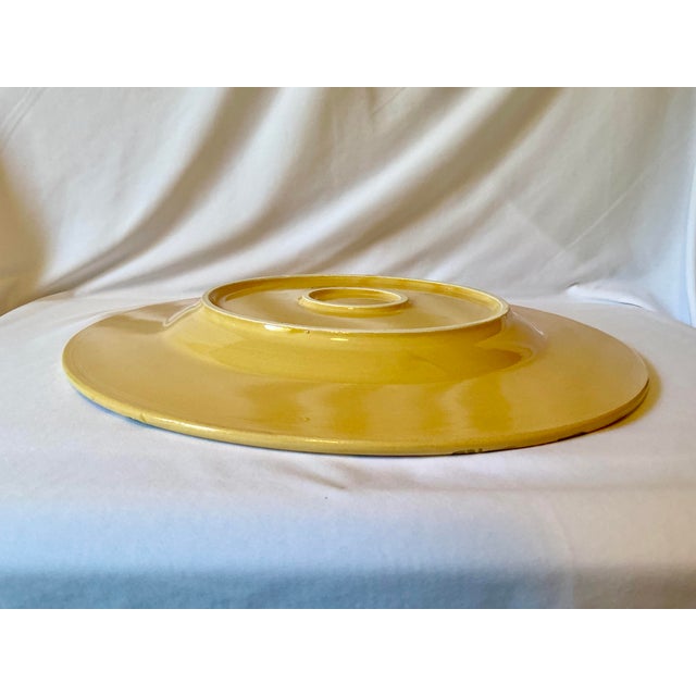 Hand Crafted and Hand Painted Italian Art Pottery Platter For Sale - Image 9 of 12