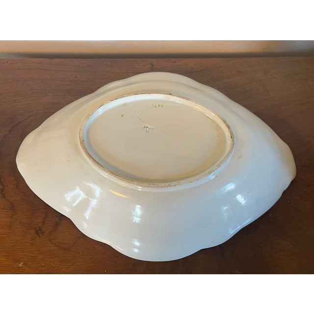 Ceramic Antique Early 19th Century English Regency Spode Pearlware Imari Pseudo Tobacco Leaf Dish Pattern 3277 Circa 1820 For Sale - Image 7 of 8