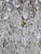 Vintage Crystal Teardrop Chandelier With Embossed Cherub Brass Crown For Sale - Image 9 of 11