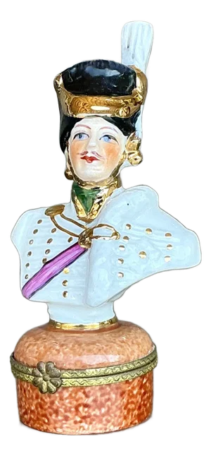 Vintage Regency Hand Painted Limoges Pill Box
