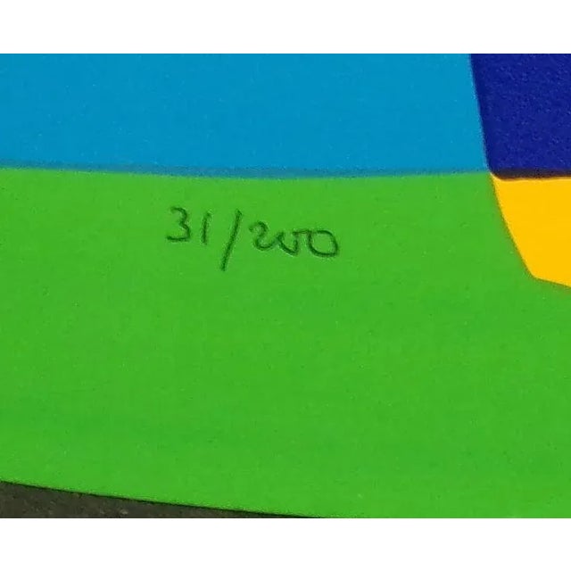 1981 "Vite Vire Volte" Abstract French Serigraph Art Print by Jacques Soisson For Sale - Image 4 of 4