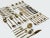 Mid 20th Century Vintage Boxed Nickel Bronze Flatware Snack Set, 45 PCS For Sale - Image 5 of 8
