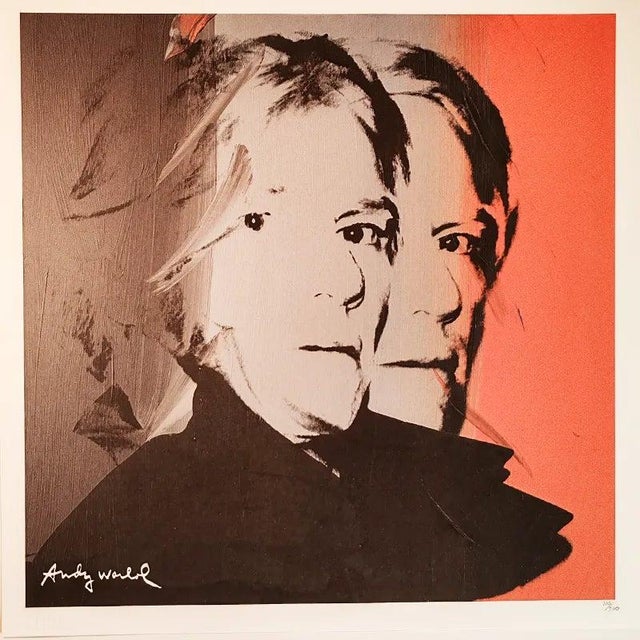 After Andy Warhol, Self-Portrait, Lithograph, 1980s For Sale - Image 6 of 7