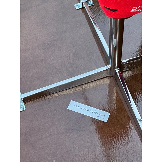 Bernhardt Design Modern Wood and Chrome Accent Tables For Sale - Image 9 of 16