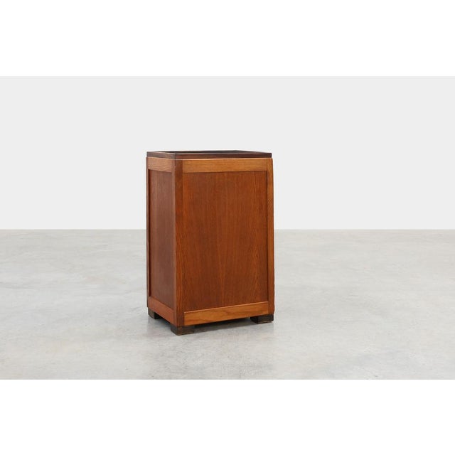 1920s Amsterdam School Art Nouveau Nightstand, Netherlands, 1920s For Sale - Image 5 of 11