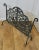 Very Heavy Old Gothic Pierced Wrought Iron Fire Screen This is a very attractive piece, the wrought iron work is superbly...