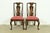 Henredon Chinoiserie Queen Anne Hand Painted Oak Side Chairs or Dining Chairs, Pair For Sale - Image 14 of 14