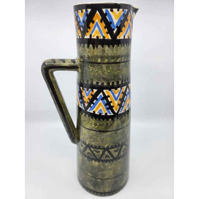 Kercy Quimper Jug in Ceramic ​​by Simone Carrié, 1950 For Sale - Image 6 of 11