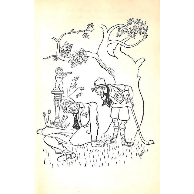 WODEHOUSE, P.G. [281] pp. Doubleday & Company, Inc. 1946 7 3/4" x 5 1/2" Illustrations by Paul Dalgone *damp staining...