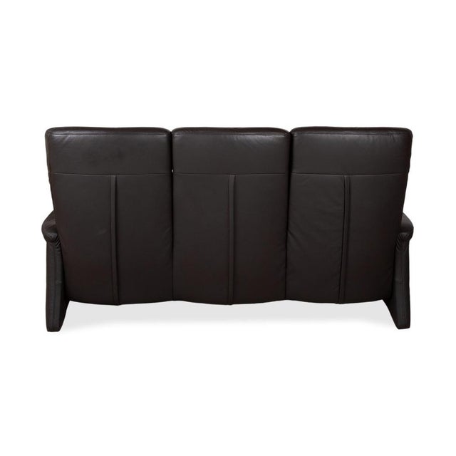 4571 Leather Anthracite Grey Three-Seater Sofa by Himolla For Sale - Image 11 of 13