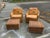 Late 20th Century 20th Century Kreiss Pair of Wicker Chairs and Ottomans For Sale - Image 5 of 11