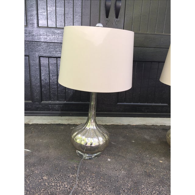 ReginaAndrews Antiqued Glass Lamps A Pair Chairish