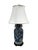 Chinoiserie Pair of Large-Scale Vintage Chinese Blue & White Porcelain Chinoiserie Table Lamps For Sale - Image 3 of 12
