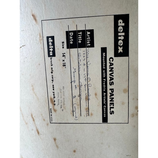 1962 Verna C. Rambo " October in Georgia " Fall River Landscape Oil Painting, Framed For Sale - Image 11 of 12