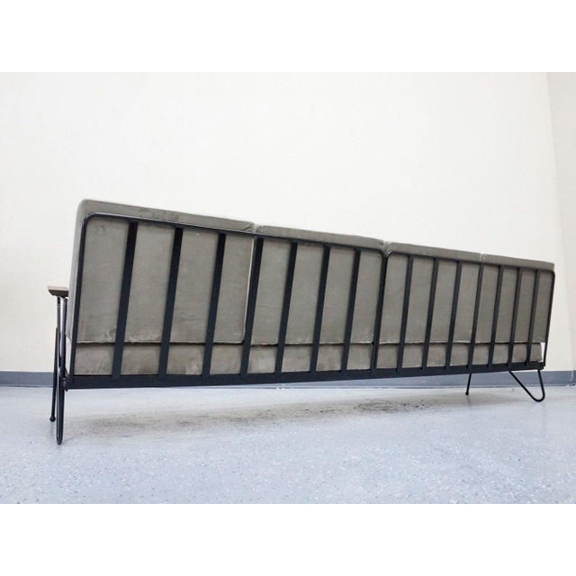 Modern Gray Velvet Sofa, Lounge & Ottoman Set of 3 Chairish