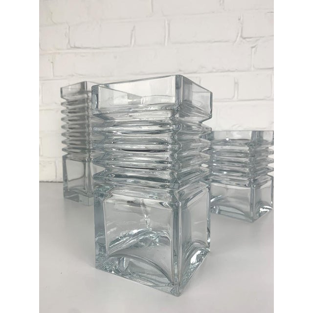Accordion Vases by Tamara Aladin for Riihimäki Lasi, Finland, 1971, Set of 3 For Sale - Image 6 of 15