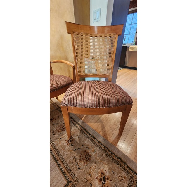 Hickory White Co. Biedermeier Style Genesis Dining Set, Includes Table ( 1Leaf Extension) and Pads) With Six Chairs $4500 For Sale - Image 9 of 11