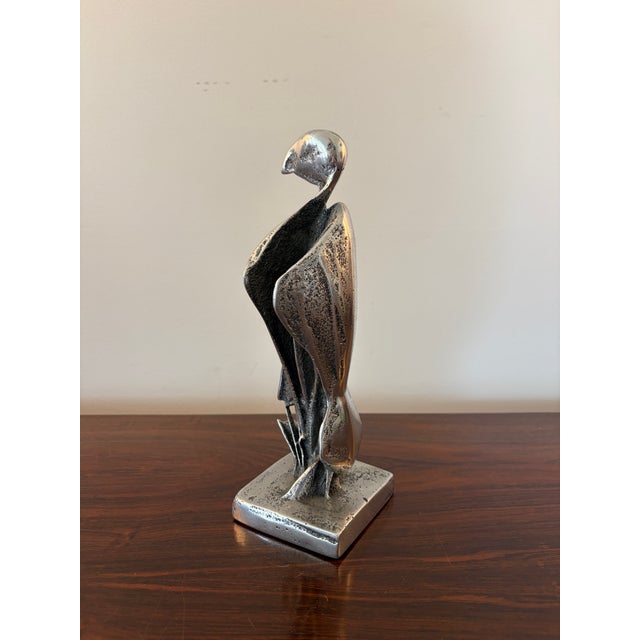 Mid Century Modern Brutalist Metal Bird Sculpture For Sale - Image 10 of 12