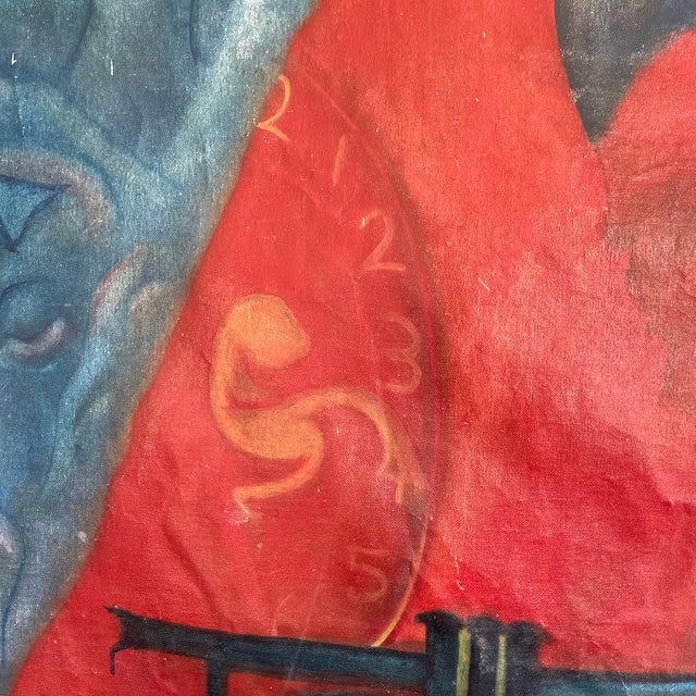 1960’s Mid Century Modern, Afro Style Surrealist Abstract, in the Style of Wiferdo Lam For Sale - Image 10 of 10