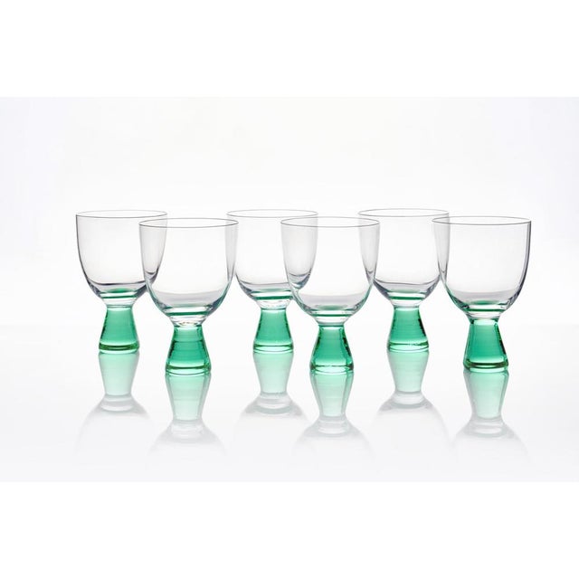Fabulous set consisting of 6 original Martini glasses by Carlo Moretti. The glass is pure Venetian crystal as only Carlo...