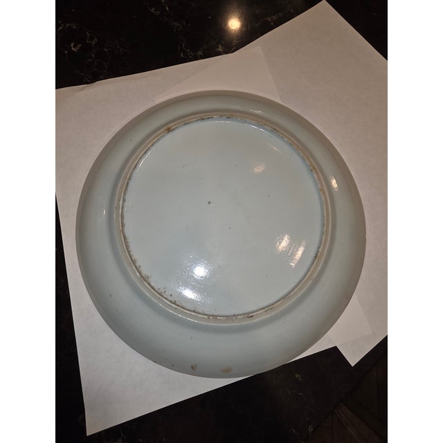 Late 19th Century Antique Chinese Export Rose Medallion Plate For Sale - Image 5 of 13