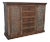 Solid Reclaimed Teak Wood Furniture Cabinet With 5 Drawers & 2 Doors For Sale