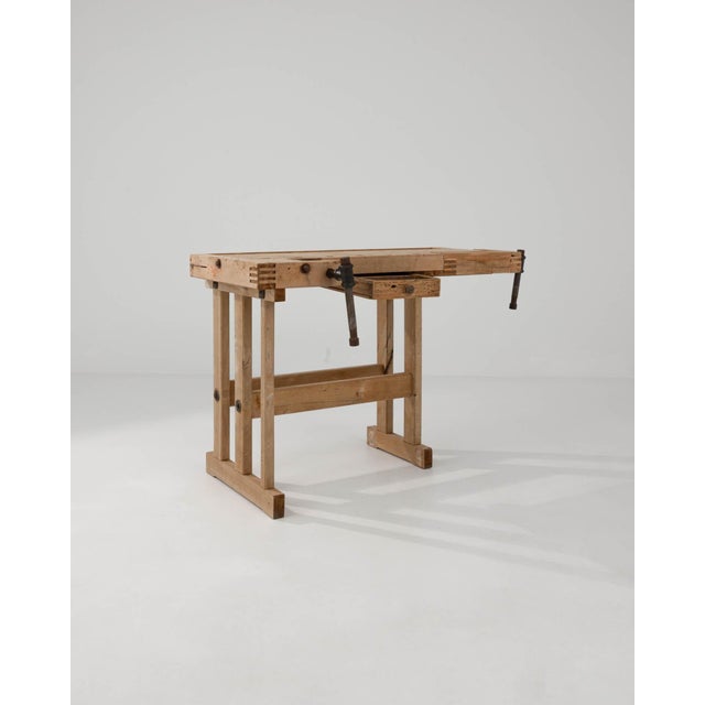 20th Century Belgian Wooden Work Table For Sale - Image 4 of 18