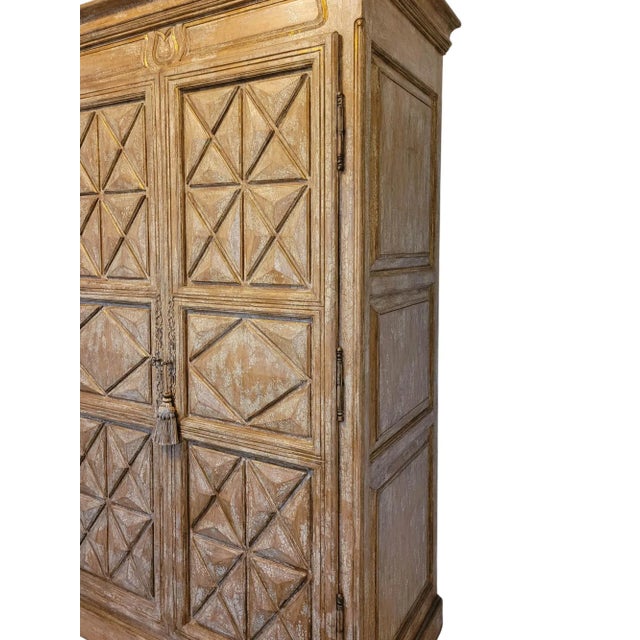 Wood 7.5 Feet Tall Rustic Armoire For Sale - Image 7 of 12