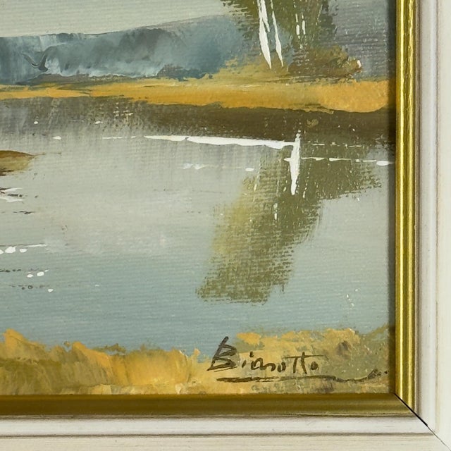 Landscape, 1950s, Oil on Canvas, Framed For Sale - Image 6 of 15