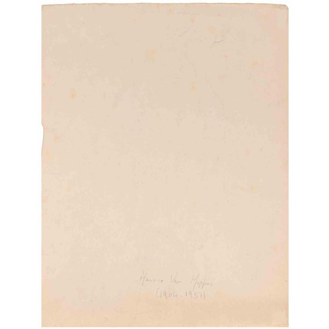 Girl is a drawing in tempera and Watercolor realized in the 20th Century by Maurice Van Moppes (1904-1957). Good...