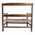 Brown Antique Arts & Crafts Walnut & Rush Two-Seater Settee, 1900 For Sale - Image 8 of 10