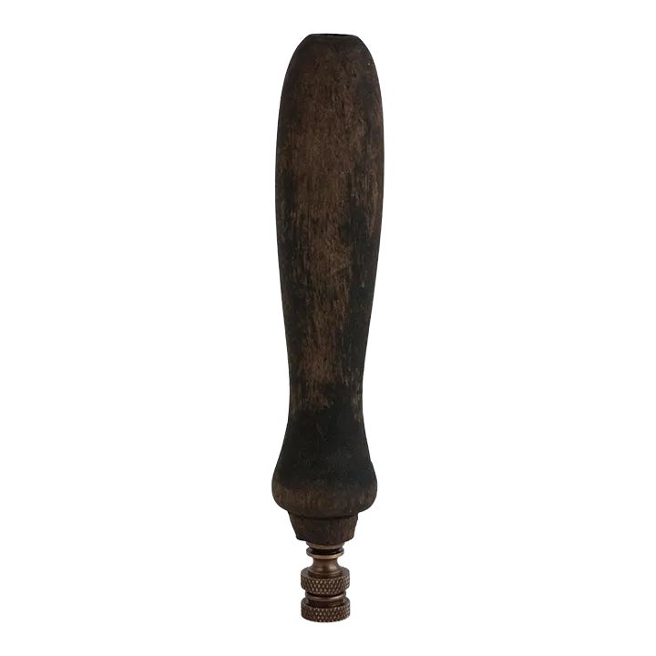 Farmhouse Style Distressed Wood Lamp Finial Chairish