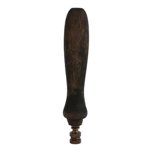 Farmhouse Style Distressed Wood Lamp Finial