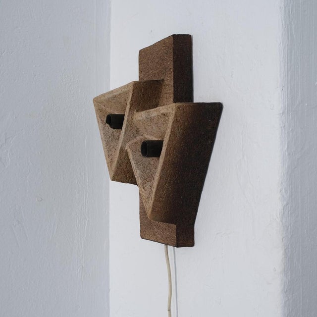 Dutch Ceramic Wall Sconce, 1960s For Sale - Image 4 of 9