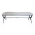Restoration Hardware Artisan Crafted Vintage Iron and Belgian Linen Bench For Sale