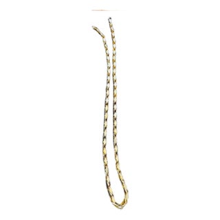 45 Gm Pure 22 Karat Yellow Gold Handmade Chain 23 Inch For Sale
