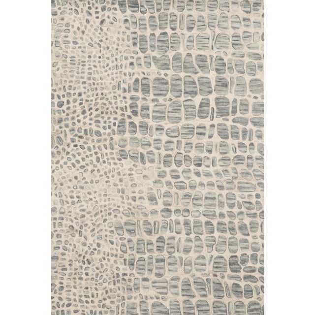 Loloi Rugs Loloi Rugs Masai Rug, Silver Gray / Ivory - 3'6"x5'6" For Sale - Image 4 of 4