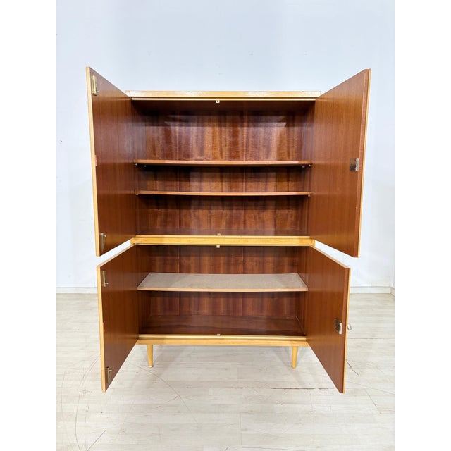 Mid-Century Pine Wardrobe, 1960s For Sale - Image 3 of 15