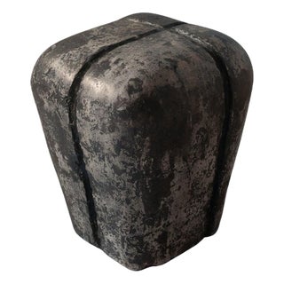 Ritual Side Table in Hemp Crete by Lucas Tyra Morten For Sale
