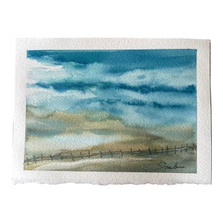 “Coastal Breeze” Signed Original Watercolor Painting by Nancy Smith For Sale